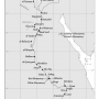 Vansleb’s travel-stops in Egypt  Source: Alastair Hamilton: Johann Michael Wansleben’s Travels in the Levant 1671–1674 p. 62